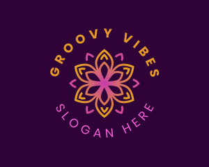 Kaleidoscope Flower Petal logo design