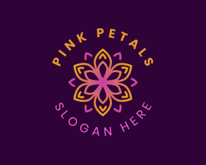 Kaleidoscope Flower Petal logo design