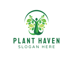 Human Plant Wellness logo design