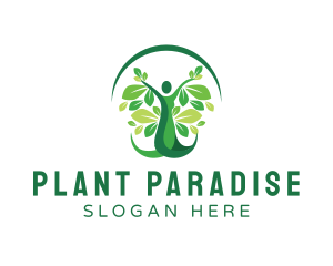 Human Plant Wellness logo design