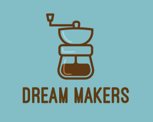 Coffee Maker Line Art logo design