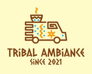 Tribal Coffee Truck  logo design