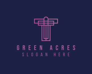 Gradient Religion Cross logo