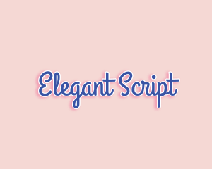 Cute Pastel Script logo design