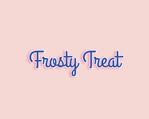 Cute Pastel Script logo