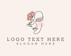 Floral Elegant Face logo