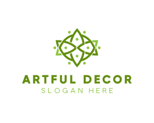 Floral Wellness Decor logo design