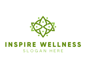 Floral Wellness Decor logo design