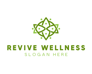 Floral Wellness Decor logo design