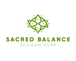 Floral Wellness Decor logo design