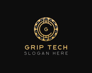 Crypto Digital Fintech logo design