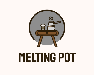 Table Coffee Pot logo design