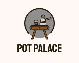 Table Coffee Pot logo design