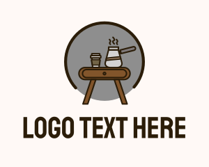 Decaf - Table Coffee Pot logo design