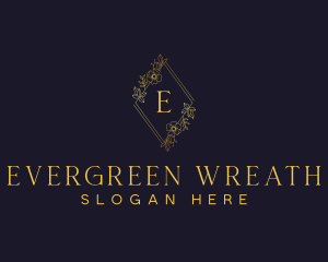 Beauty Spa Floral Wreath logo design