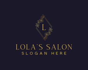 Beauty Spa Floral Wreath logo design