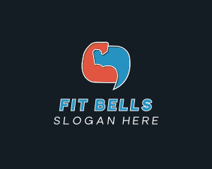 Fitness Coach Chat logo design