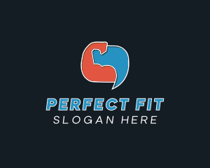 Fitness Coach Chat logo design