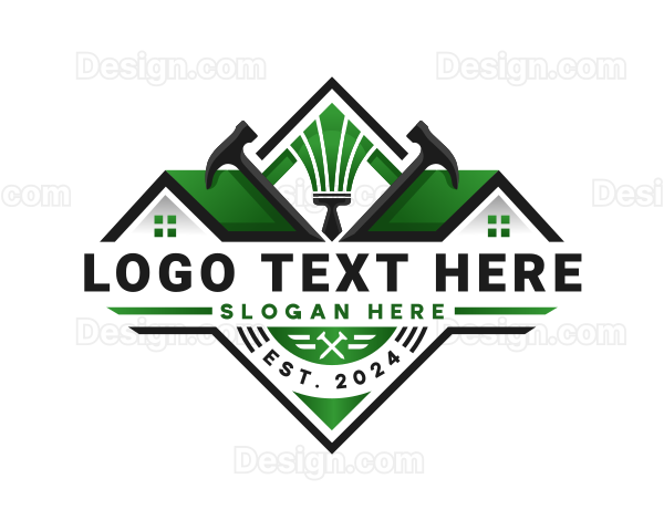 Roofing Hammer Remodeling Logo