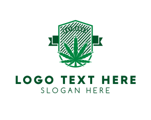 Marijuana Dispensary Shield logo