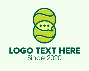 Green Tennis Ball Chat logo