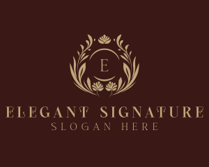 Elegant Spa Flowers logo design