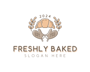 Croissant Baker Patisserie logo design