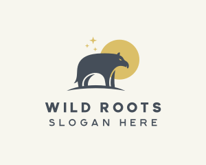 Tapir Wild Safari logo design