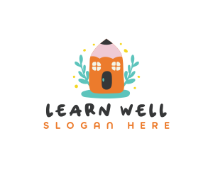 Pencil Daycare Learning logo design