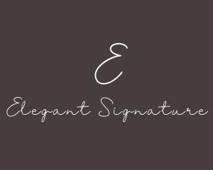 Handwritten Signature Fashion Tailoring logo design