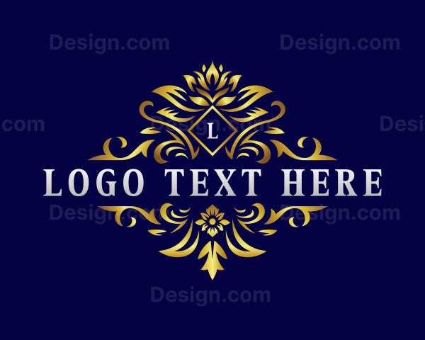 Elegant Floral Crest Logo