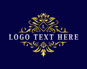 Elegant Floral Crest Logo