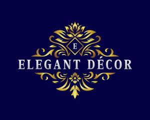 Elegant Floral Crest logo design