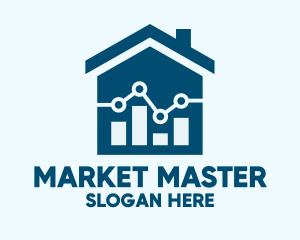 Housing Market Chart  logo design