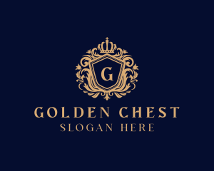 Majestic Royal Crown Shield logo design