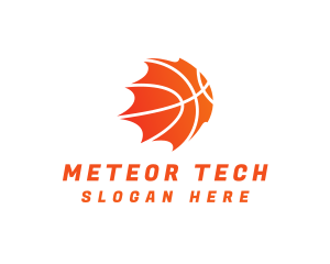 Basketball Meteor Sport logo design