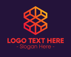 Modern Gradient Geometric Hexagon logo