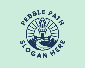 Nostalgic Lighthouse Pathway logo design