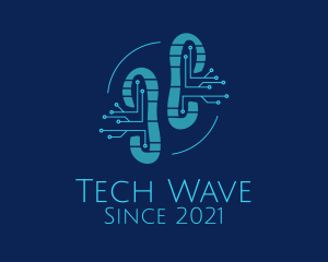 Digital Tech Shoe logo design