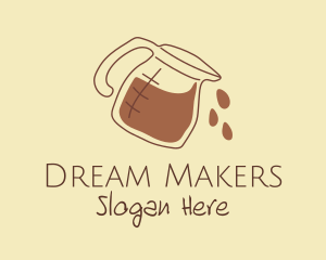 Coffee Maker Outline logo design