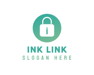 Green Padlock App logo design