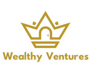 Gold House Crown logo design