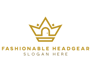 Gold House Crown logo design