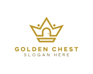 Gold House Crown logo design