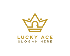 Gold House Crown logo design