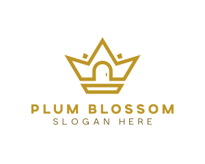 Gold House Crown logo design