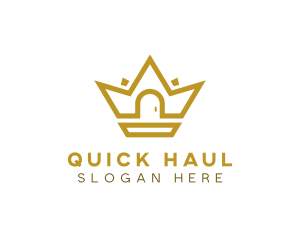 Gold House Crown logo design