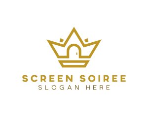 Gold House Crown logo design