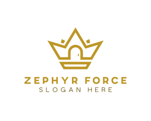 Gold House Crown logo design