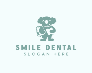 Koala Dental Tooth logo design